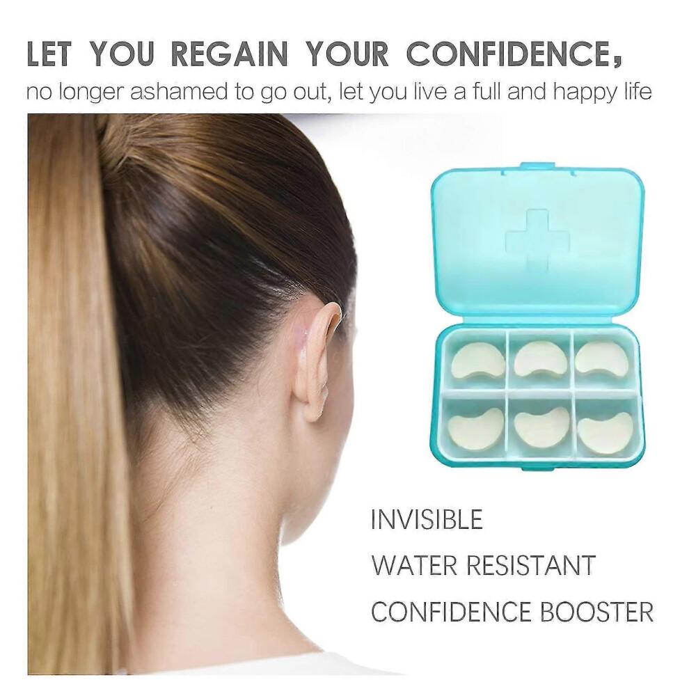 (6pcs)Corrector de Orejas, Cinta Correctora de Orejas Soluciona Problema de Orejas Grandes, Solución para Orejas Salientes Pegatinas Correctoras de Orejas Impermeables Para Adultos