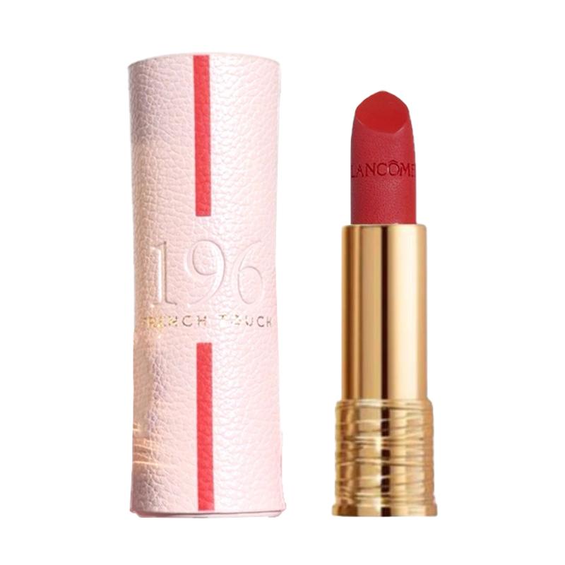 Lancôme lipstick Xiaomanyao 25 Years Chinese Valentine's Day Limited Lucky Velvet Matte Easy to Color 196# Cinnabar Orange No Gift Box Gift Bag