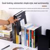 Large L-Shaped Thickened Metal Bookend for Organizing Books and Files