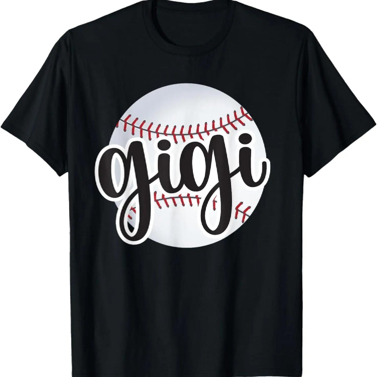 Baseball Gigi Baseball Fan Proud Baseball Grandma Gigi T-Shirt S чёрный