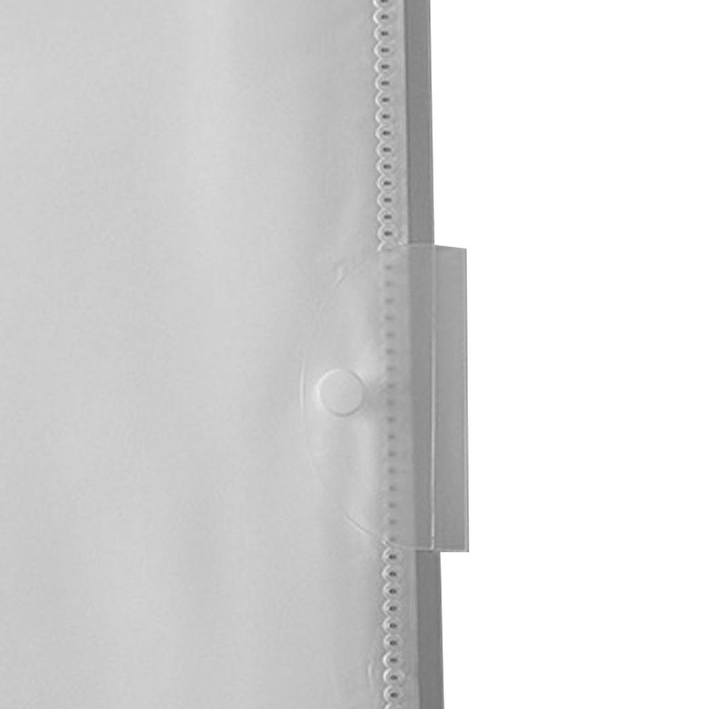 Aktenmappe A3 Größe Mehrere Fächer PP Transparent Runde Kante Dokumentenorganisator mit Schnallenverschluss für Büro Schule Studenten