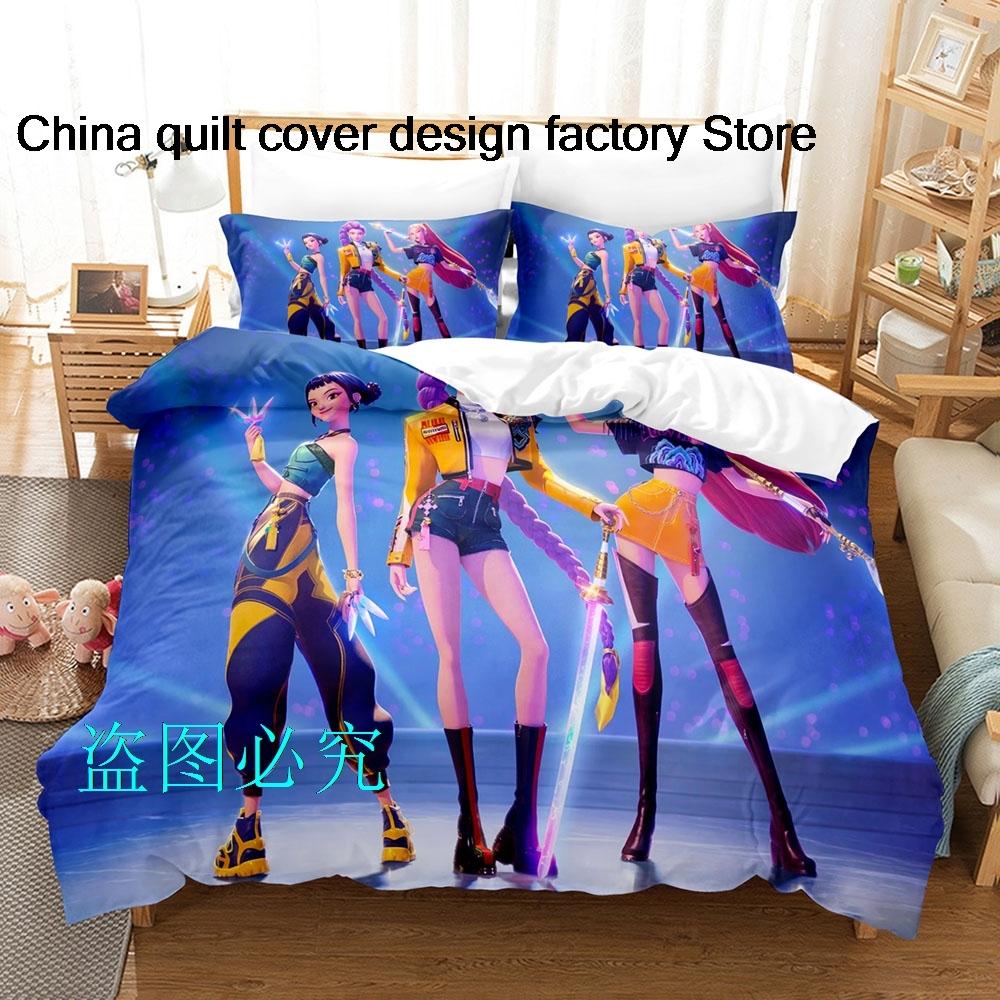 New Anime Bedding Set Single Twin Full Queen King Size Kids Duvet Cover Bed Sheet Set Soft Comfortable