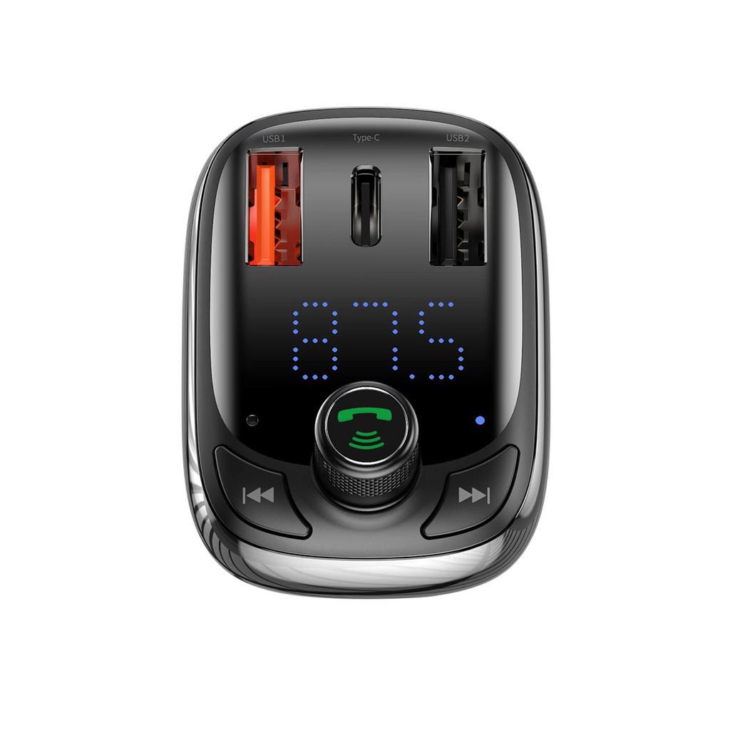 Bluetooth Transmitter/Charger For Baseus S-13 (Overseas Edition) Car - Black