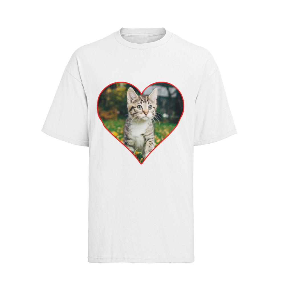 

Personalisiertes Katzen Foto Shirt RIP Katze Verstorben Cat Damen Oversize XL