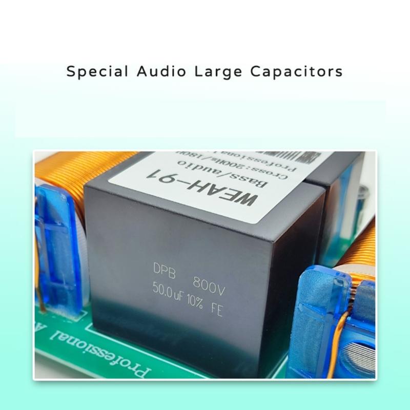 1000/2500W Bass Speaker 180/200Hz Subwoofer Frequency Divider Hifi Stereo DIY Woofer Crossover Filter Loudspeaker
