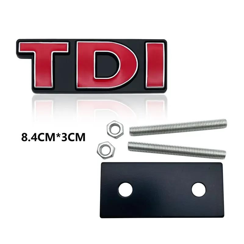 For VW Golf Passat Tiguan Jetta Amarok TDI Badge 3D Metal Car Stickers Tail Decoration Decal Side Sticker