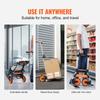 Folding Hand Truck, 275 lbs Load Capacity, Aluminum Portable Cart, Convertible Hand Truck and Dolly with Telescoping Handle and PP+TPR Wheels, Ultra