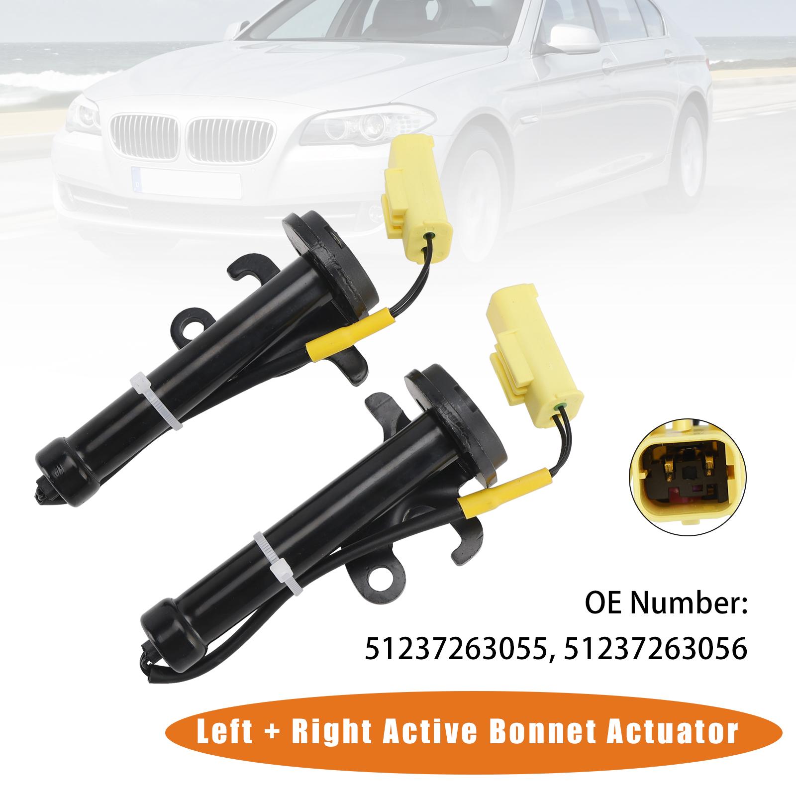 2x Active Bonnet Actuator 51237263055 51237263056 For BMW 5 6 7 Series F10 / F11