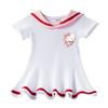 Hello Kitty Girls' Short-Sleeve Summer Dress - New Style, Pure Cotton, Lightweight Skirt