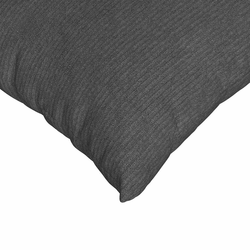 Sofa Cushions 2 Pieces Dark Gray 50 X 30 Cm Corduroy Fabric