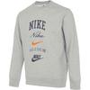 Club Fleece Letter Crew Neck Thickened And Fleece Lined Casual Long Sleeved American Vintage Sweatshirt Men's Gray FN2611-063