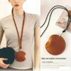 Portable Leather Bluetooth Earphone Neck Pouch & Coin Purse