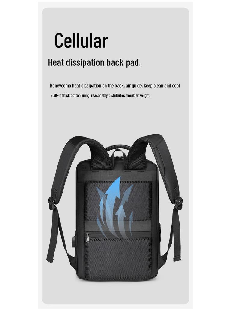 Herren Business Laptop Rucksack mit großem Fassungsvermögen - Modische, lässige und Outdoor-Reisetasche