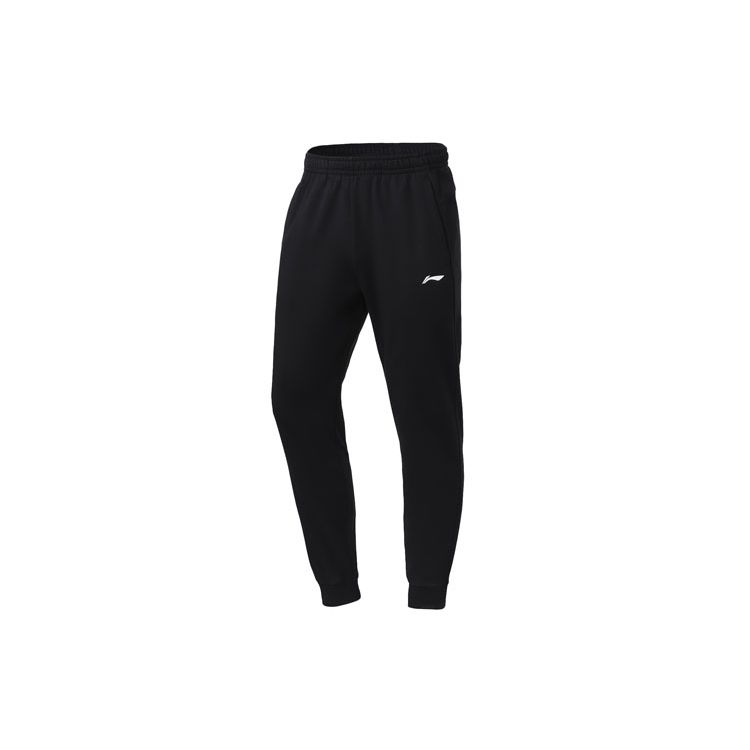 

Li Ning Тренировочная серия Однотонные спортивные брюки-джоггеры Мужские Штаны Черный AKLQA95-1 S