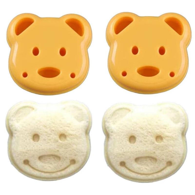 Bear Shaped Sandwich Mold, Diy Bread Maker, Household Cute Breakfast Mold