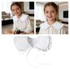 Detachable Ruffled Collar False Collar For Little Girls Easy And Simple To Wear Lacup Tied Decorative Collar For Student