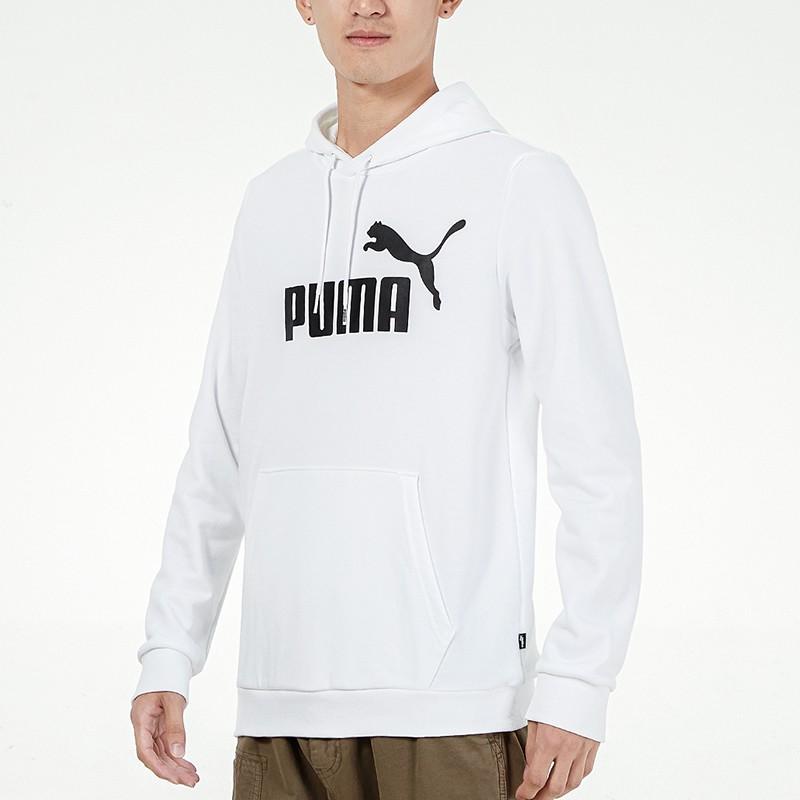 Puma Uformell løstsittende hettegenser for menn Topper Hvit 588709-02