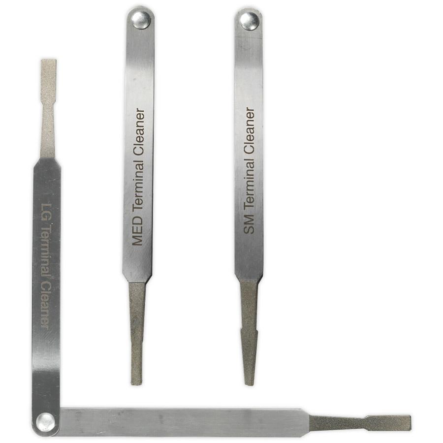 3pcs/Set Electric Terminal Cleaner Kit Spade Pin Connector Tweezer Cleaning Tool