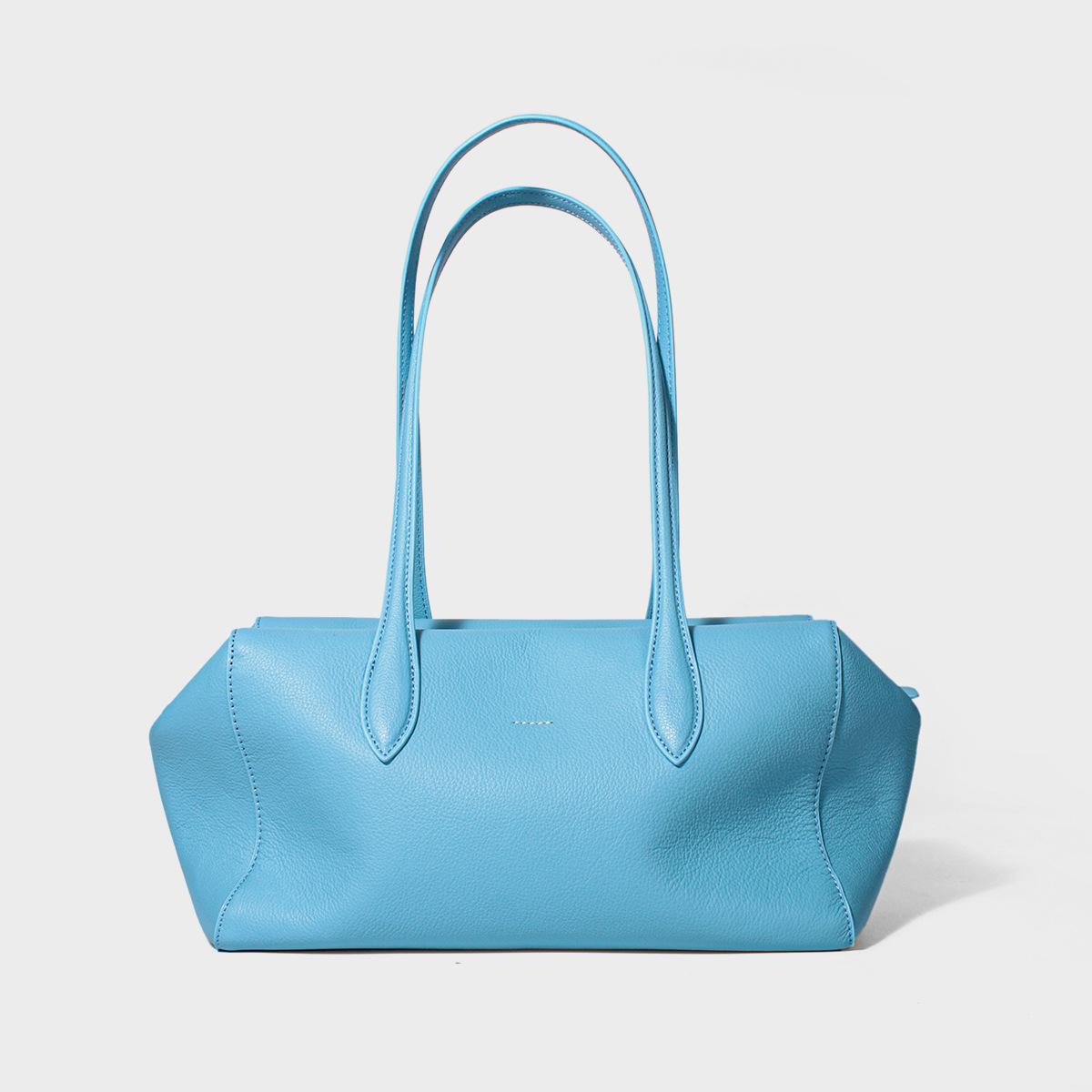 

Korean Niche Boston Bowling Hot Selling Pillow Bag, New Commuting Handbag, Women s Leather Shoulder Bag озеро синий