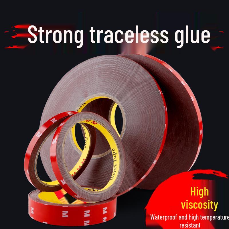 

Gray Acrylic Foam Tape: Waterproof, High Temp Resistant, No-Residue, Double-Sided, 8mm x 3m 6mm*2.3m*0.8mm thick gray