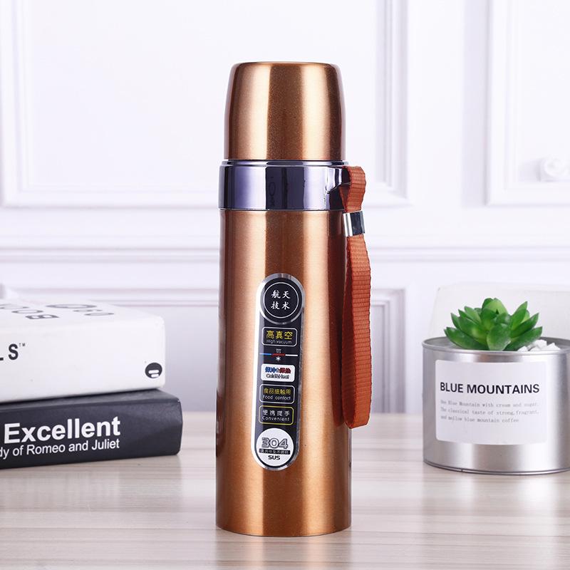Tazza Isolante Portatile 500ml Borracce Termos Portatile in Acciaio Inossidabile Tazza Termos per Acqua da Viaggio Tazza da Tè per Ufficio