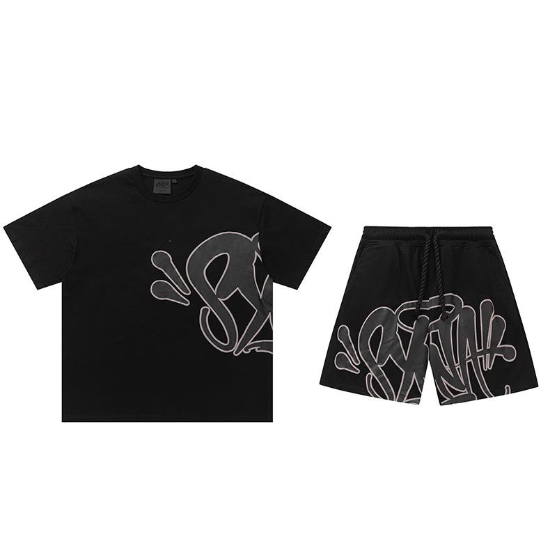 High Quality SynaWord American Loose Sweater Hoodie Sweatpants Y2K Men's and Women's Tide Couple Casual Suit Syna