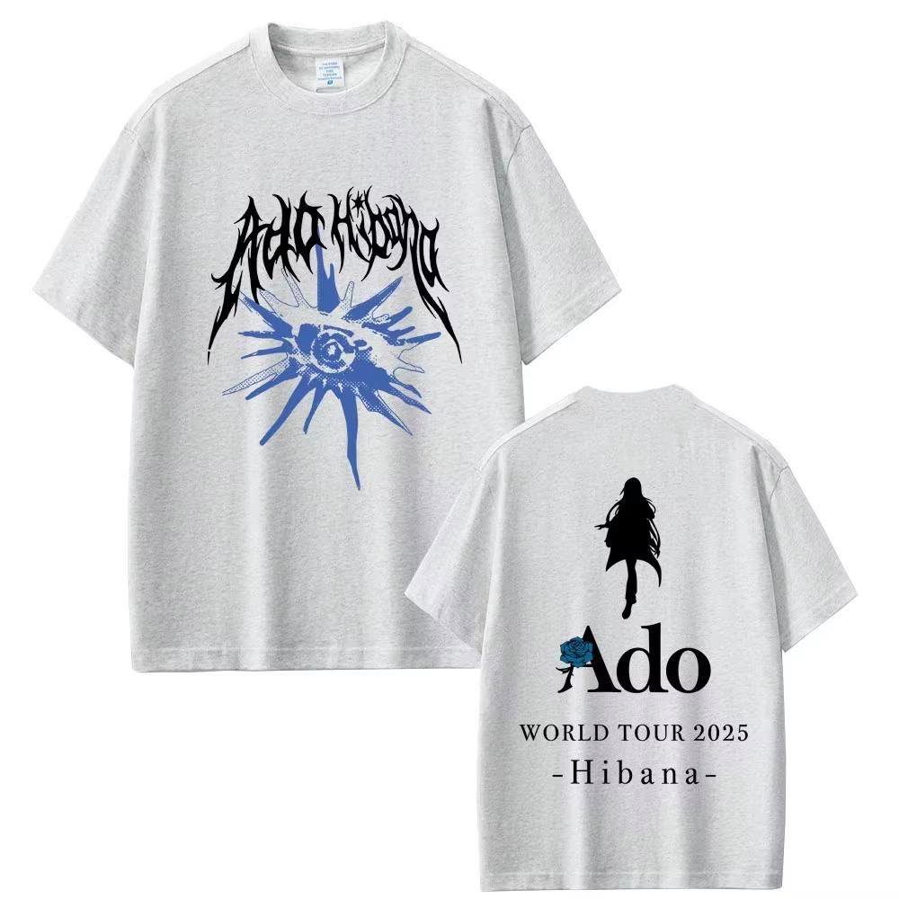 

Ado World Tour 2025 Hibana Tshirts Men Women Fashion Japanese Style T Shirts Tops Female Casual Vintage Oversized Crewneck Tees 4XL