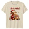 Just A Girl Who Loves Christmas Calf Holidays Graphic Tee Unisex Unisex Ladies