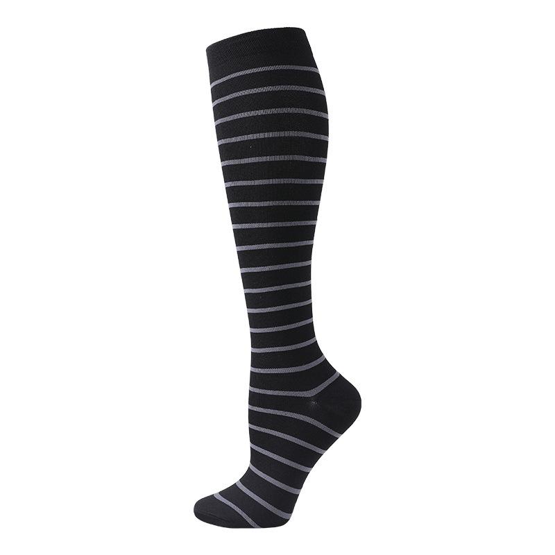 1 Pair Men'S Graduated Pressure Thigh Area Highs Soccer Sport Stockings Menbreathable Fitness Outdoor Running Cycling Lengthy Pressure Stockings