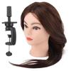 Hairdressing Training Styling Practice Colors Wig Dummy Mannequin Head with Hair