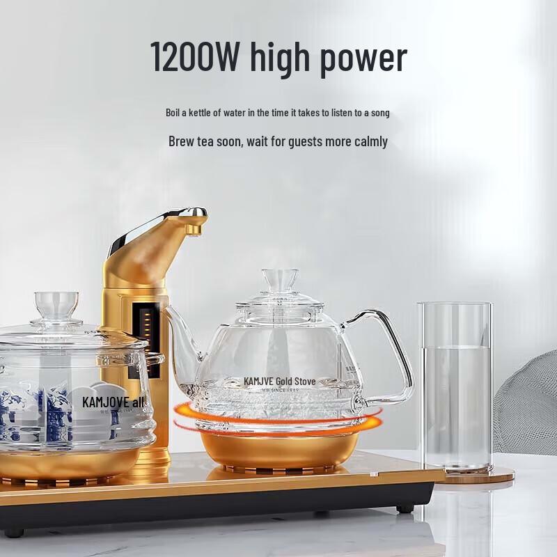 KAMJOVE Smart Glass Electric Tea Kettle CN plug (adapter included)