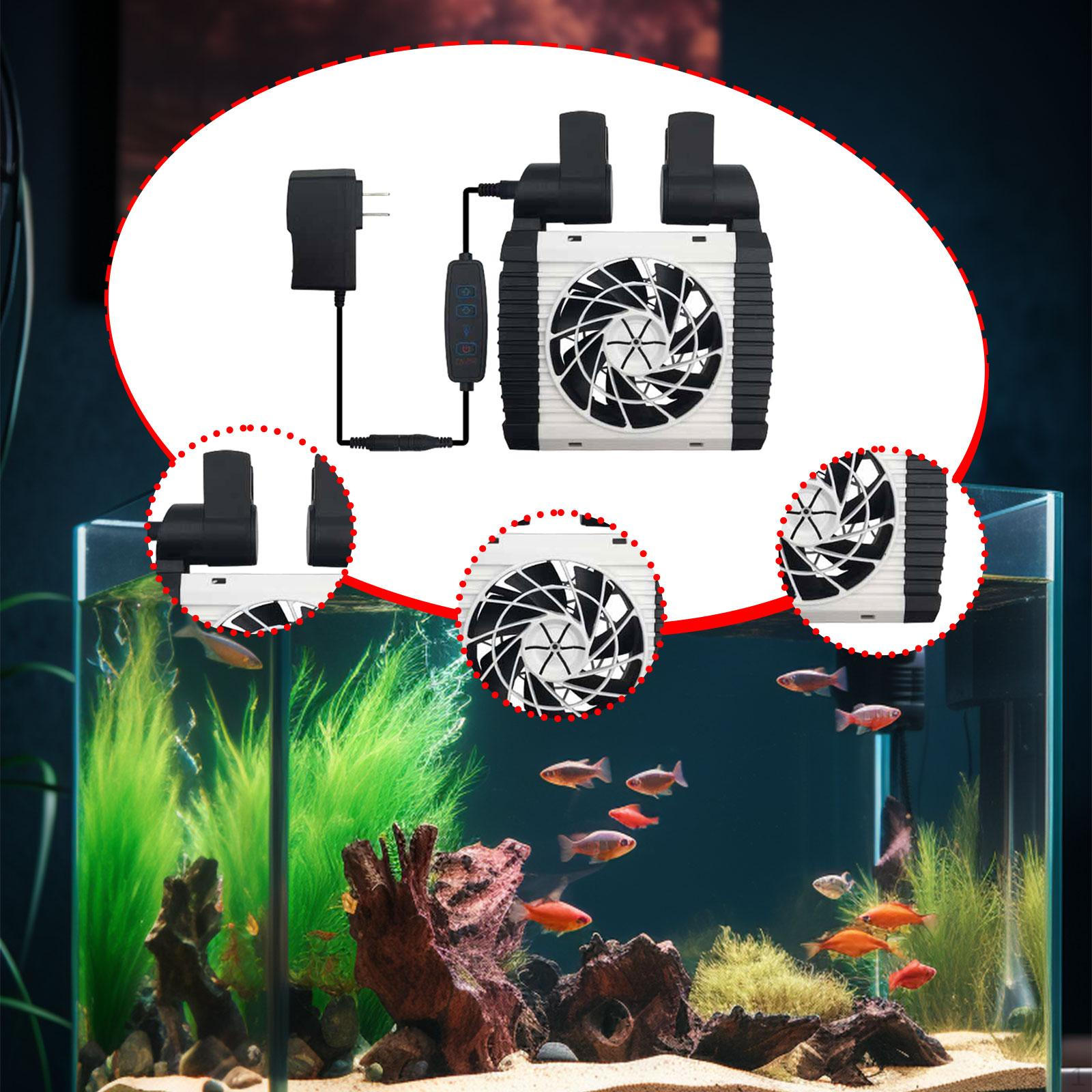 

Вентилятор для охлаждения аквариума с 6-ступенчатым контроллером, тихий для террариумной системы, пресноводный