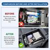 For Toyota 4Runner 2010-2024 Center Console Armrest Organizer Tray Durable ABS Black Storage Box With Divider Car Accessories