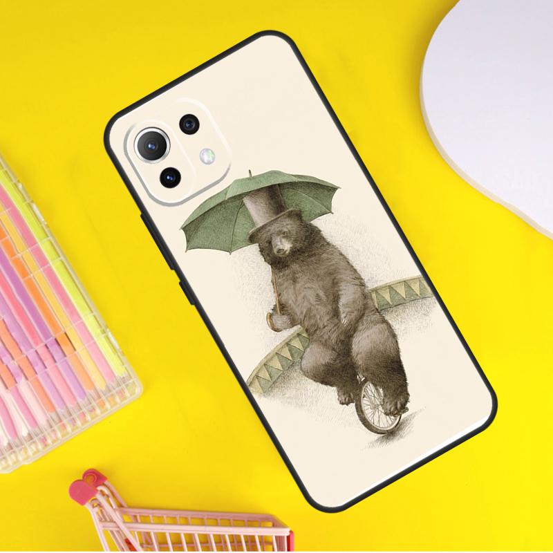 Cute Cartoon Bear Cover For Xiaomi 14 13 Ultra 11T 12T 13T 14T Pro POCO X7 Pro X3 X5 F3 F5 F6 M6 X6 Pro Case