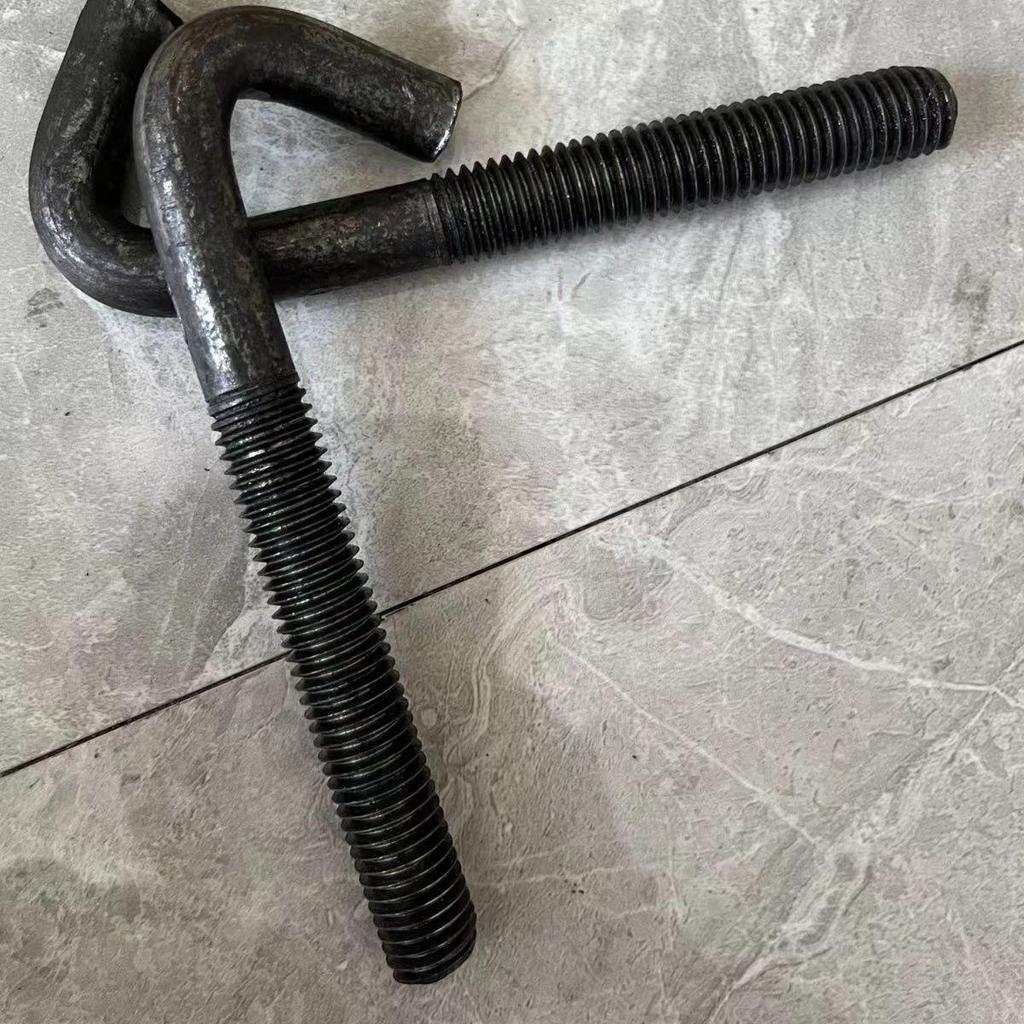 M12-M18 Hook Bolt with Flat Washer & Rubber Bowl for Vibrating Screen Sieve Applications