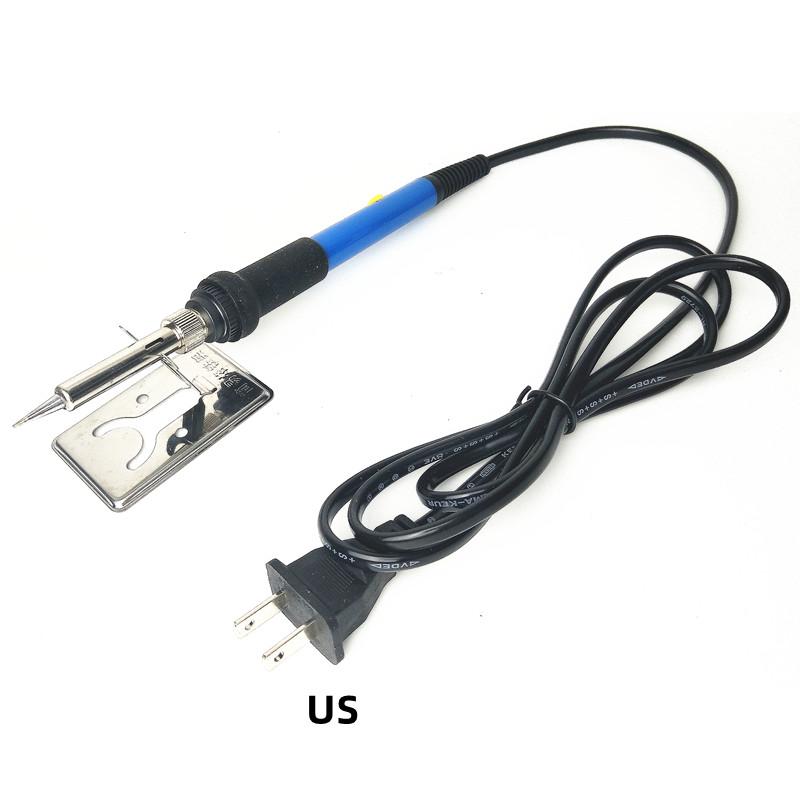60W Electric Soldering Iron Set 19-Piece Kit with Adjustable Temperature for Home Repair 110V/220V Welding Function