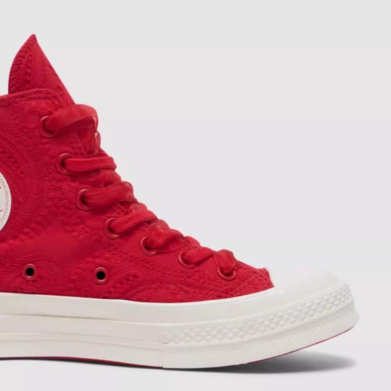 Converse 1970s comfortable and simple non-slip wear-resistant high-top skate shoes for both men and women in red