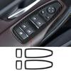 4Pcs Carbon Fiber Auto Fenster Glas Hebe Panel Borte Aufkleber Für BMW 1/2/3 Serie F20 F21 F30 F34 GT 2013-auto