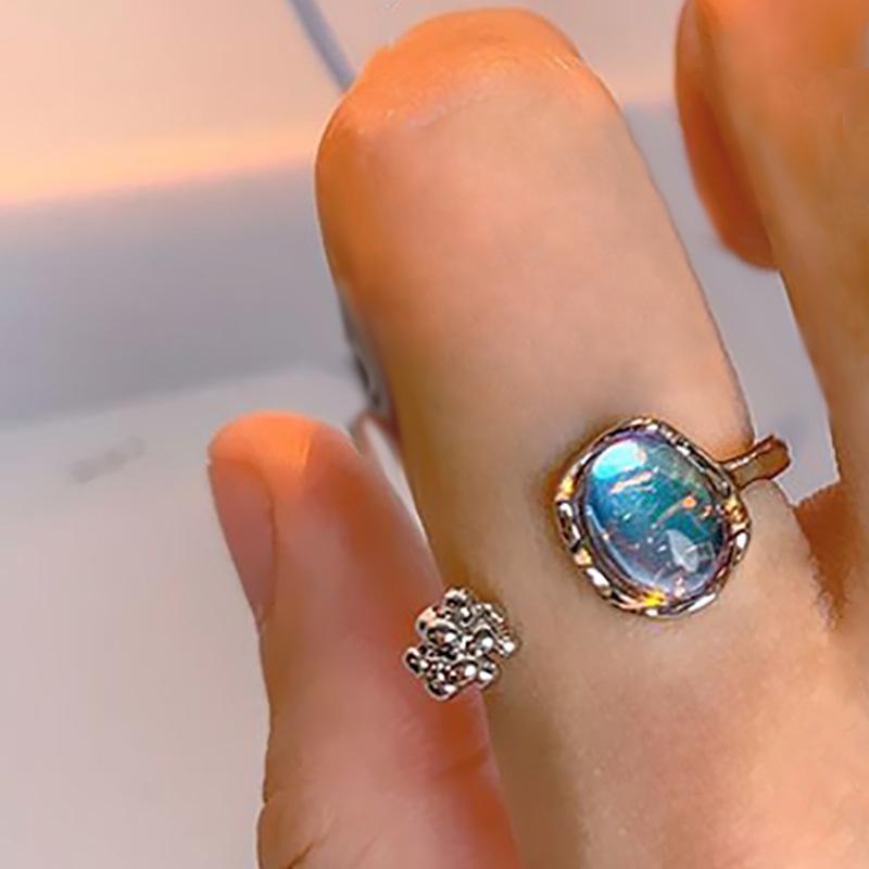 Moonstone Vintage Adjustable Luxury Index Finger Ring