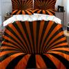 "Striped Decorative Set Halloween Theme" Multiple Sizes kid's And adults' Bedroom Exquisite 3PC Bedding set, Gift