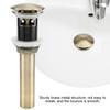 G1 1 4  Brass Bathroom Basin Sink Pop Up Drain Assembly with Over flow (Green Bronze)