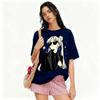 Maglietta Anime Sailor Moon Vintage Unisex Donna Larga Cotone Streetwear Top Casual Estiva Grafica Oversize Y2k Abbigliamento Unisex