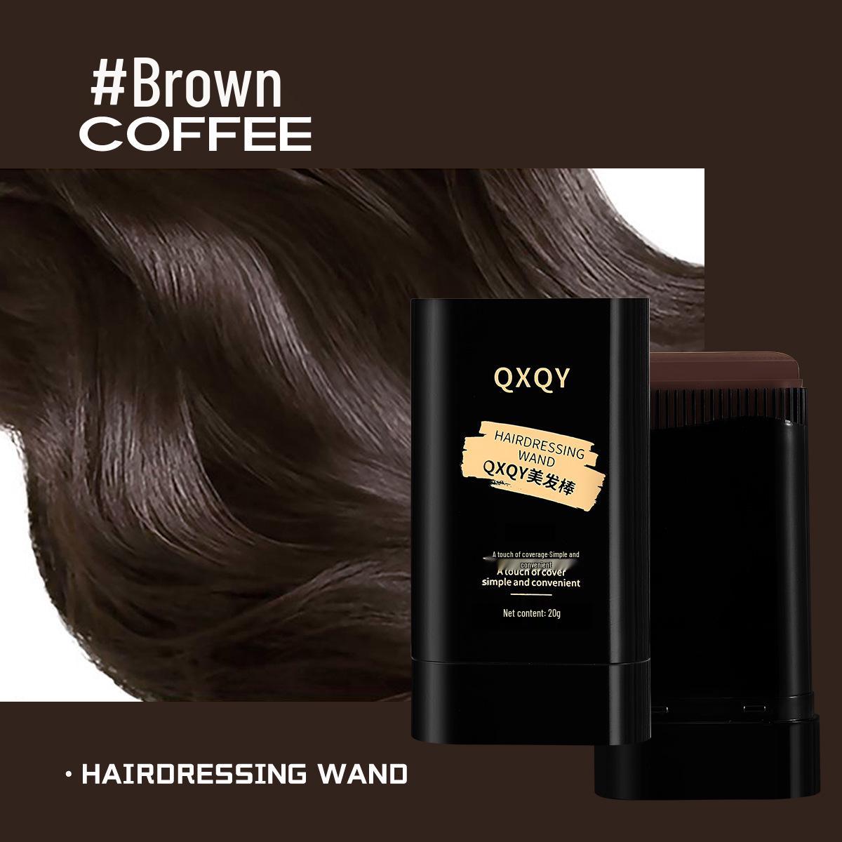 

QXQY Портативный крем для окрашивания волос без смывания: Чехол для щипцов для завивки, Без повреждений, Не выцветающий, Одноразовый, Решение для седых волос кофейный