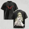 T-shirt Lavata Anime Code Geass Lelouch Lamperouge Estiva per Uomo Donna Moda Nuova Cotone Retro Casual Moda T-shirt