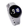 Children LED Digital Watch Round Dial Waterproof Swimming Watch Adjustable Silicone Strap Accurate Time Clear Display Kids Students Wristwatch