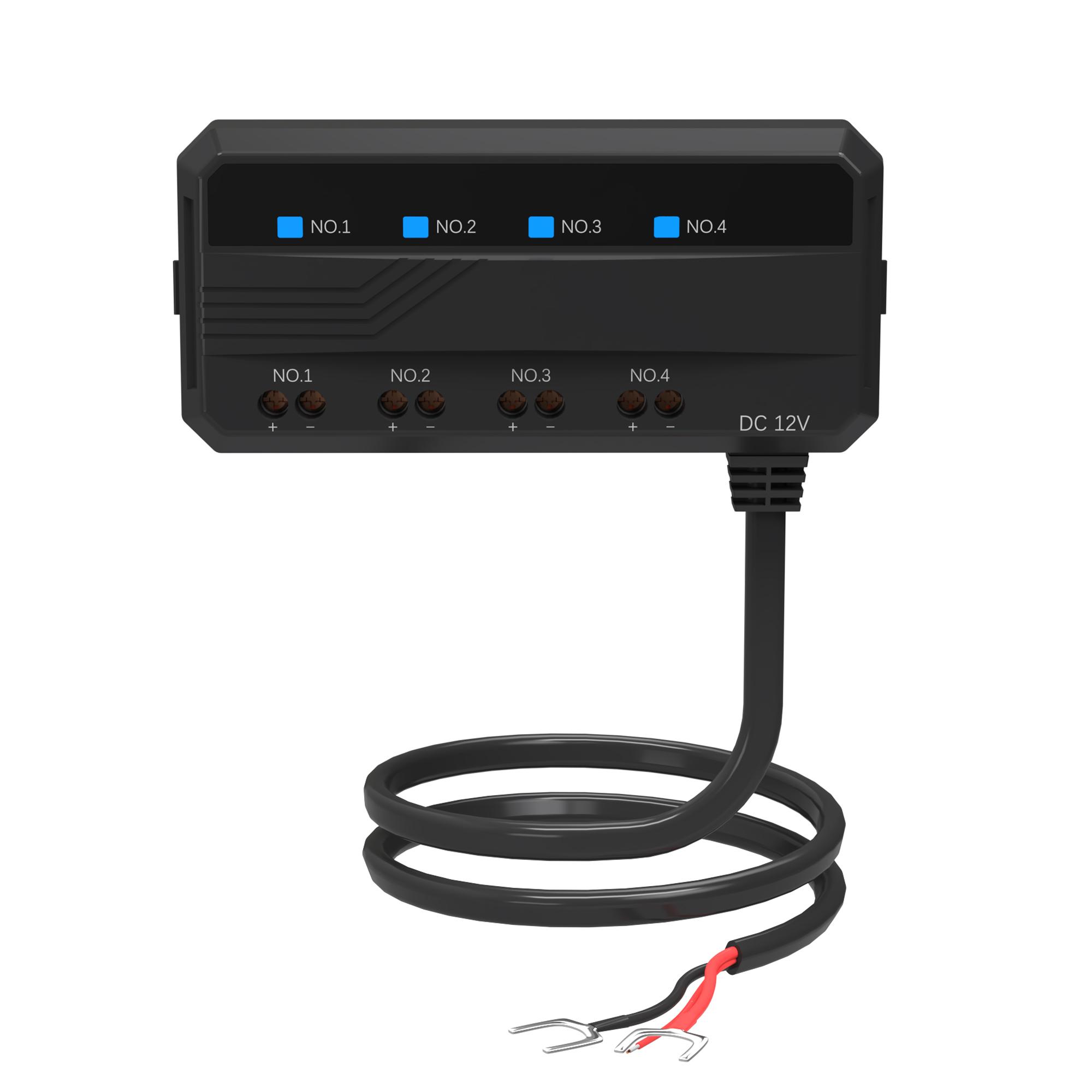 

Универсальный автомобильный держатель блока предохранителей 12 В, защита 4 цепей, 20 А, блок предохранителей Moto, светодиодный индикатор, мотоциклетные автомобильные аксессуары чёрный