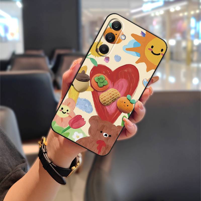 Back Cover Protective Phone Case For Samsung Galaxy A16 5G/SM-166P/E Silicone Anti-knock Durable Dirt-resistant TPU Cute