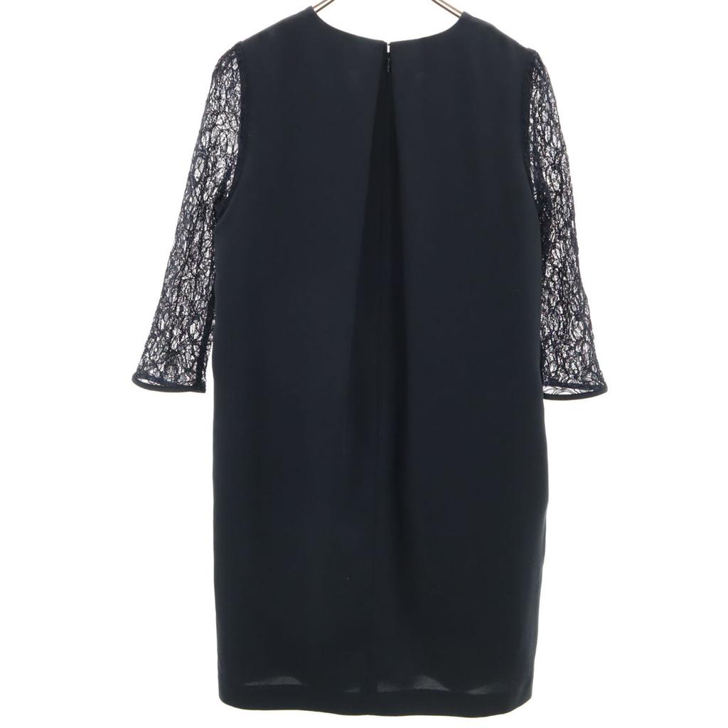 UNITED ARROWS GREEN LABEL RELAXING 7 minutes sleeve V neck Knee-length dress Women Used