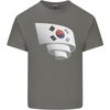 Curled South Korea Flag Korean Day Football Unisexs Light Cotton TShirt