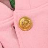 Gucci 572808 Pink Tennis Logo Gold Button Hooded Parka Jacket S pinkUsed